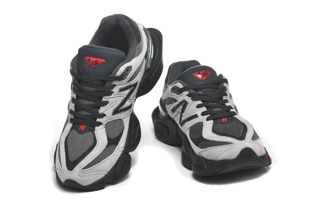 New Balance 9060 Grey / Black / Red - view 4