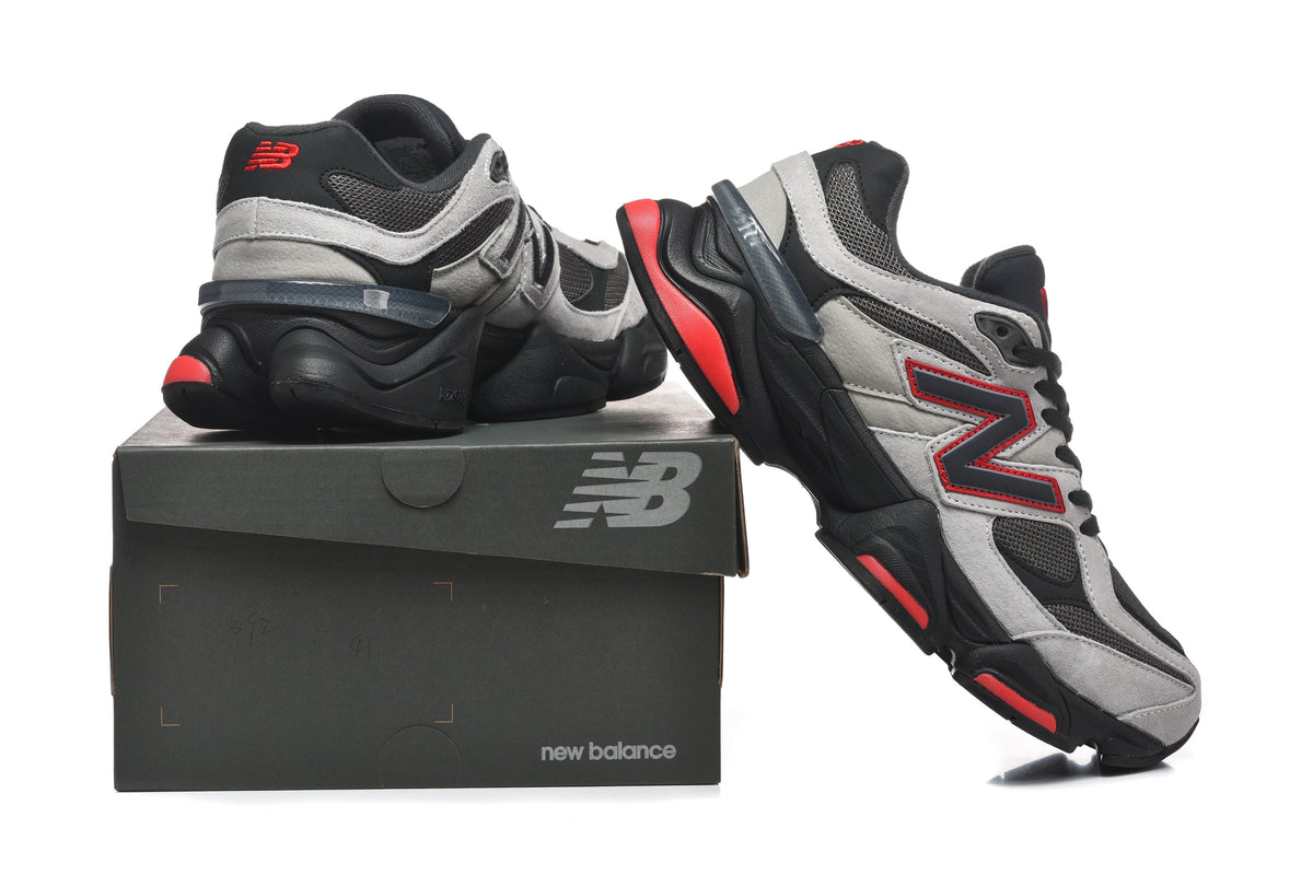 New Balance 9060 Grey / Black / Red - view 6