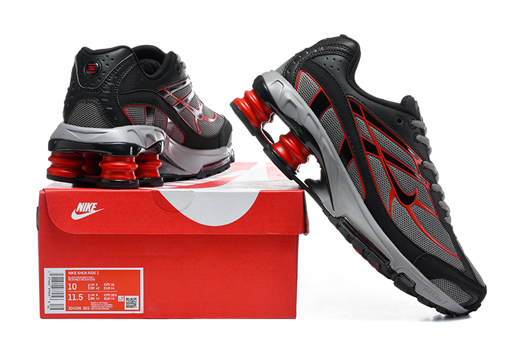 Nike Shox Ride 2 "Black / Smoke Grey / Red" - view 6