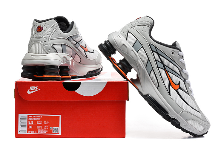 Nike Shox Ride 2 "White / Light Grey / Orange" - view 6